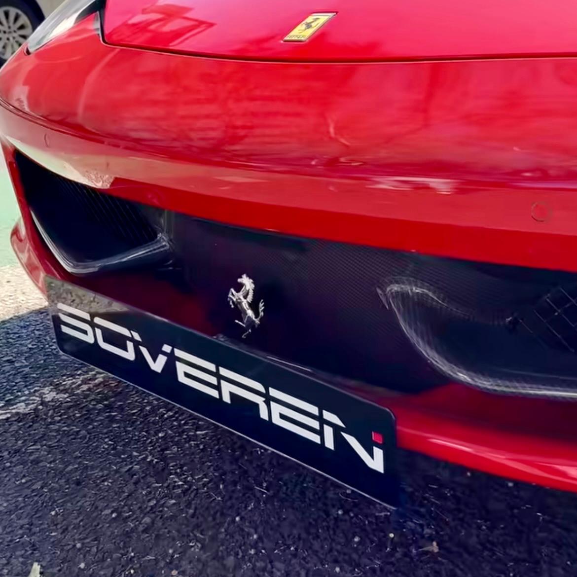 Ferrari 458 Licence Plate Bracket