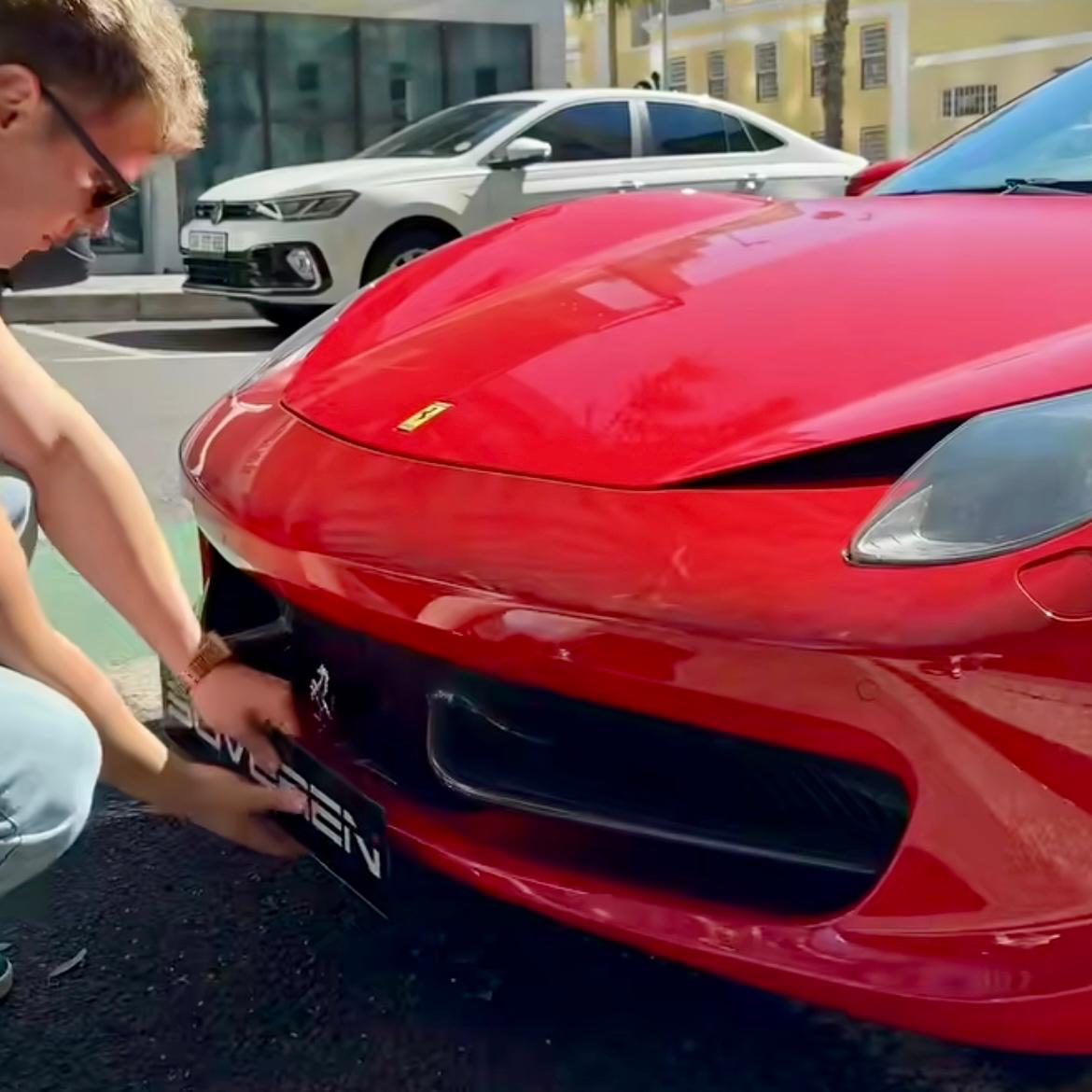 Ferrari 458 Licence Plate Bracket