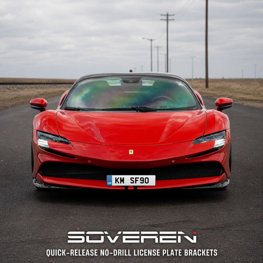 Ferrari SF90 (non-radar) Quick Release Number Plate Bracket