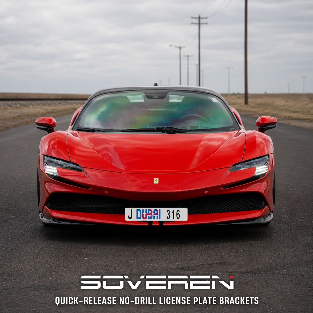 Ferrari SF90 (non-radar) Quick Release Number Plate Bracket