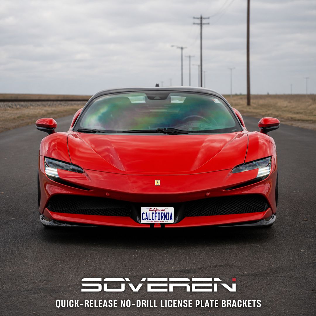 Ferrari SF90 (non-radar) Quick Release Number Plate Bracket