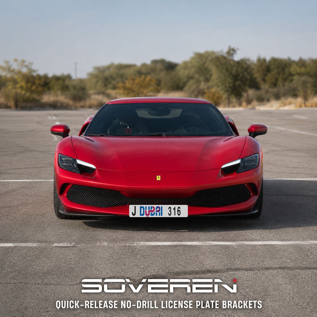 Ferrari 296 GTB/GTS Quick Release Number Plate Bracket