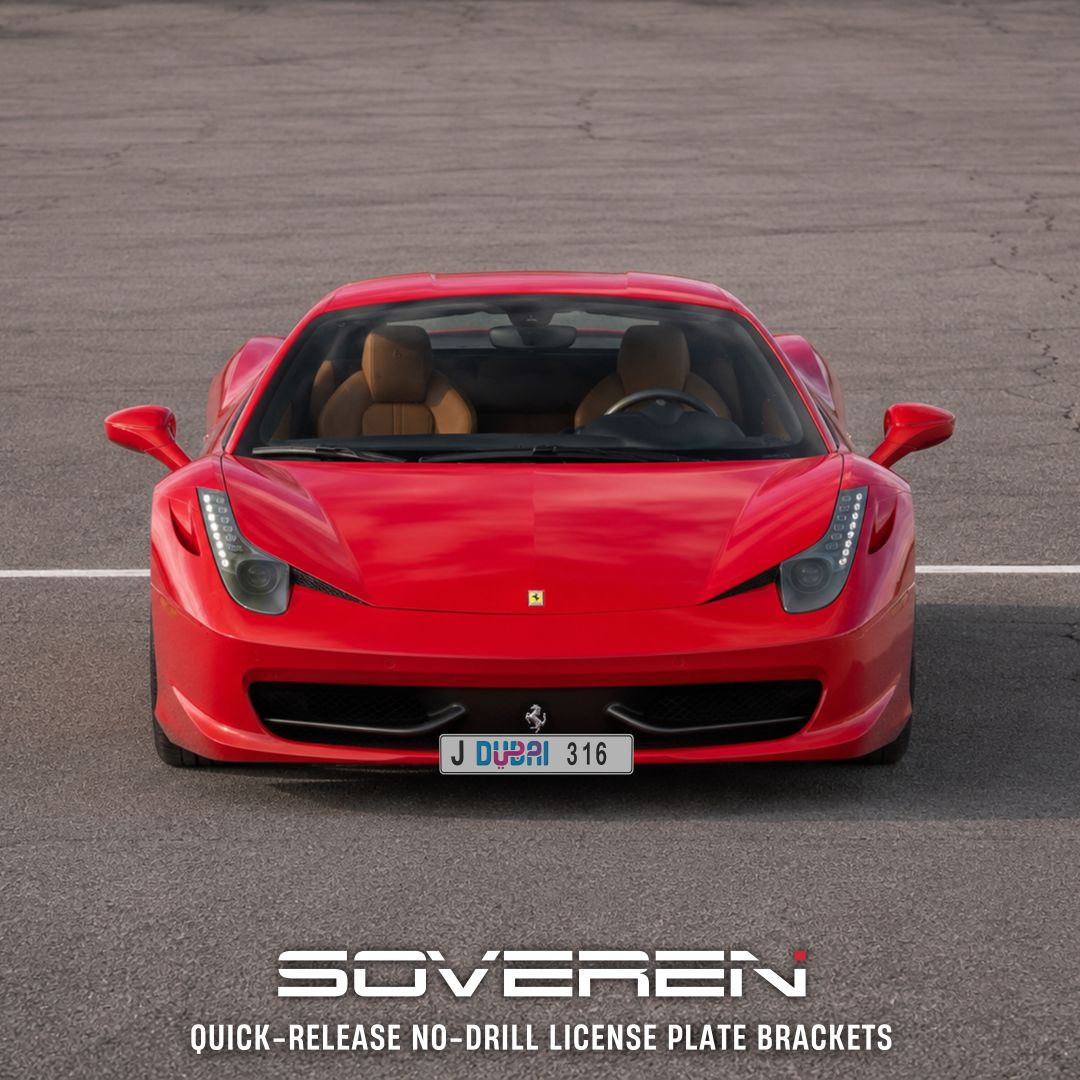 Ferrari 458 Quick Release Number Plate Bracket