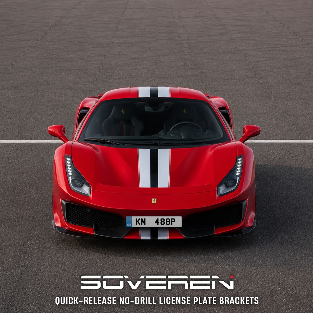 Ferrari 488 Pista Quick Release Number Plate Bracket