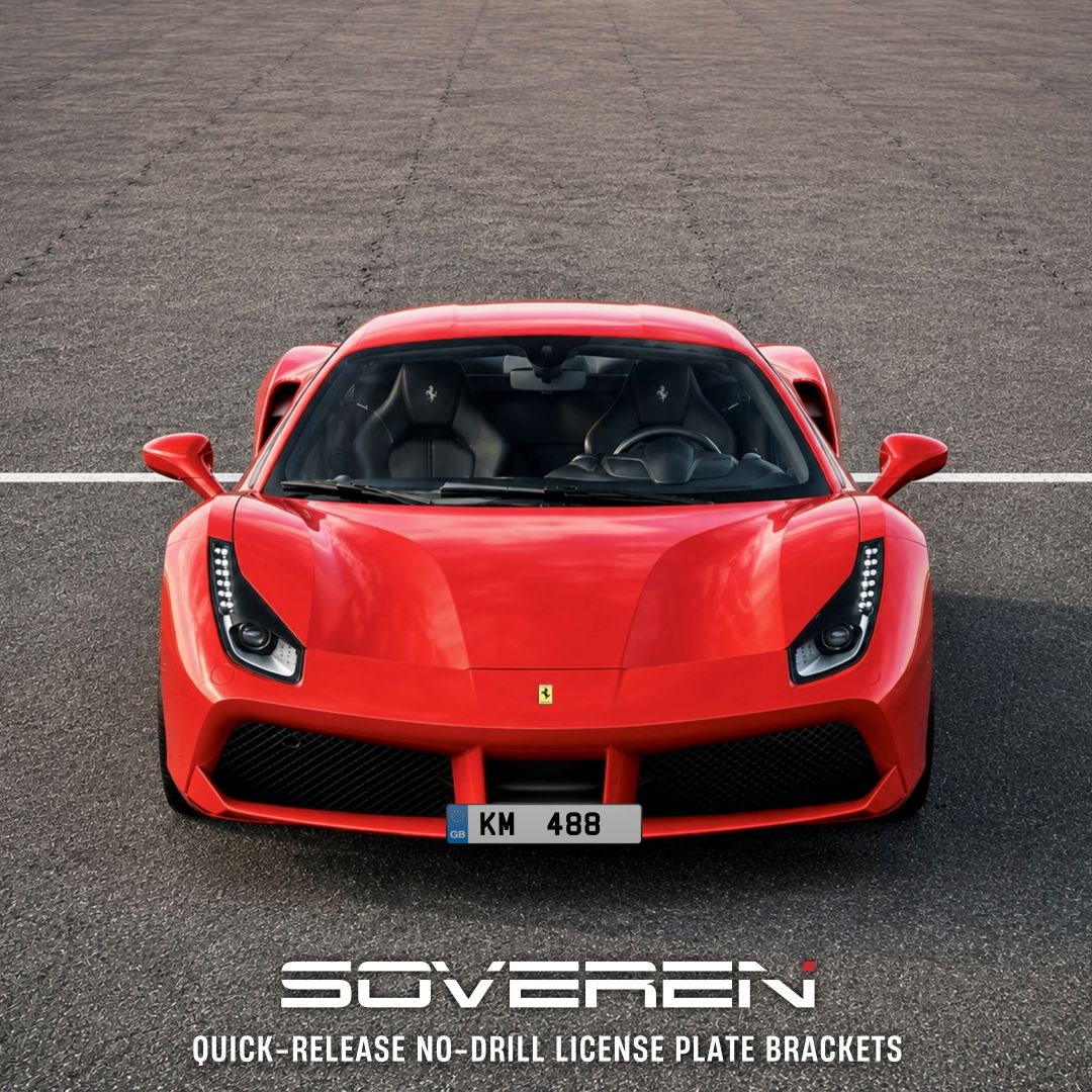Ferrari 488 Quick Release Number Plate Bracket