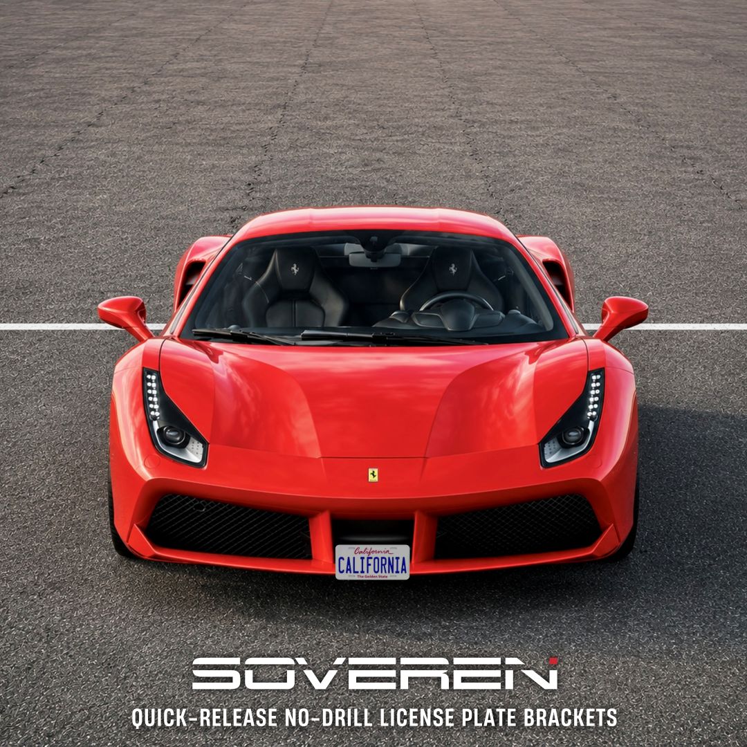 Ferrari 488 Quick Release Number Plate Bracket