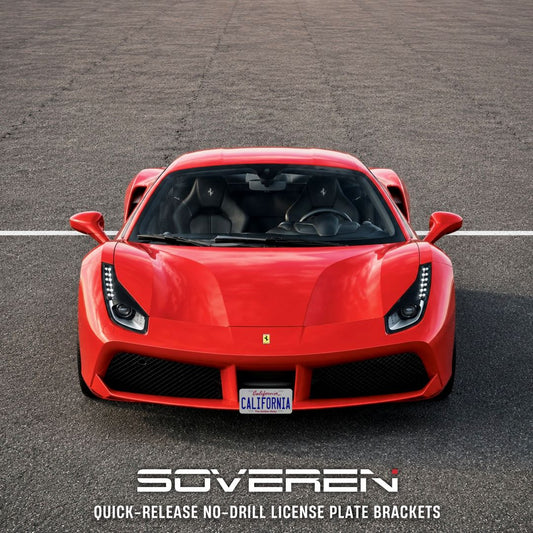 Ferrari 488 Quick Release Number Plate Bracket