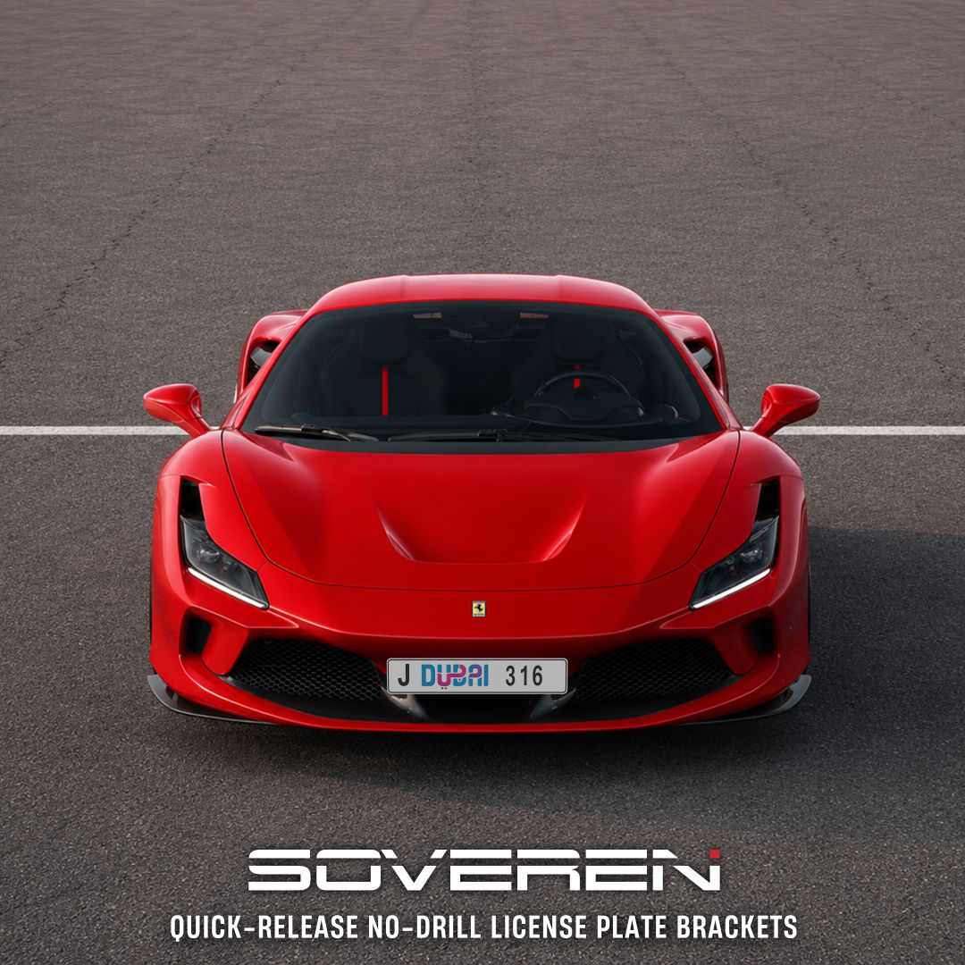 Ferrari F8 Quick Release Number Plate Bracket