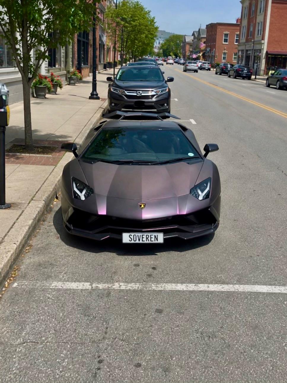 Lamborghini Aventador LP 700-4 Quick Release Number Plate Bracket
